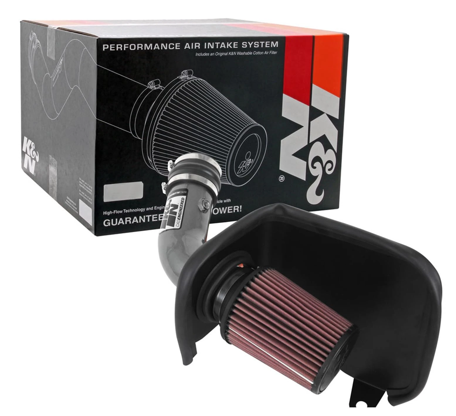 K&N Cold Air Intake Kit: High Performance, Guaranteed to Increase Horsepower: 77-1585KC