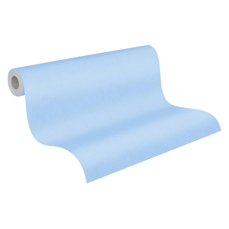 A.S. Création Plain Wallpaper Little Love Non-Woven Wallpaper 10.05 m x 0.53 m Blue Made in Germany 383273 38327-3