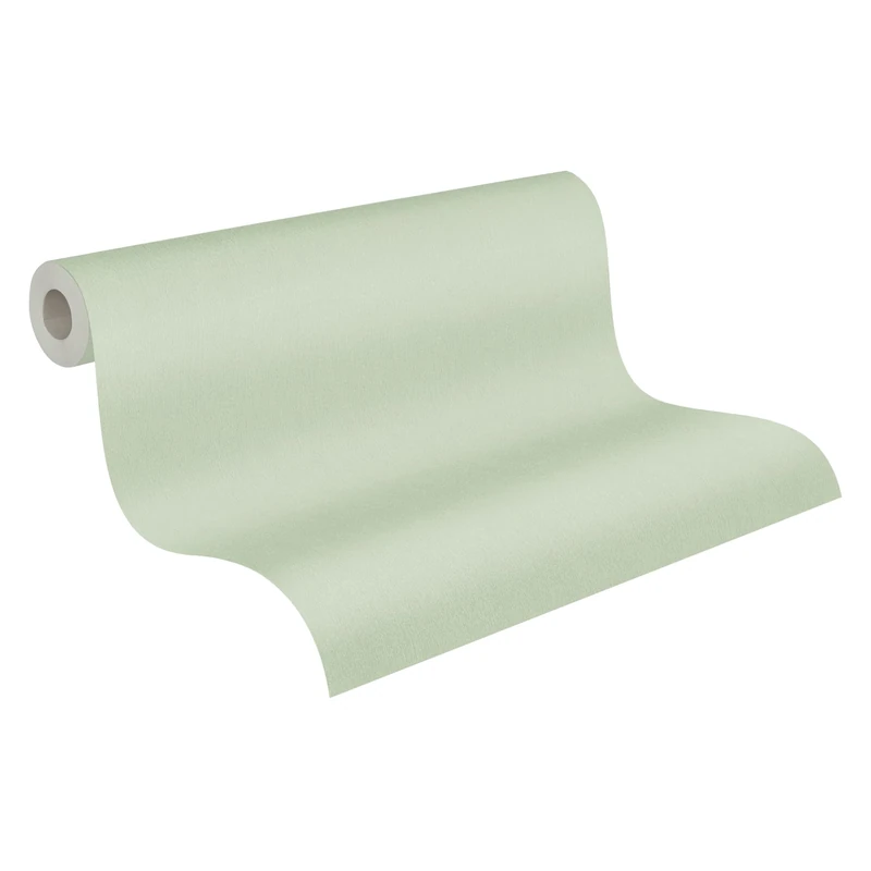A.S. Création Plain Wallpaper Little Love Non-Woven Wallpaper 10.05 m x 0.53 m Green Made in Germany 383150 38315-0
