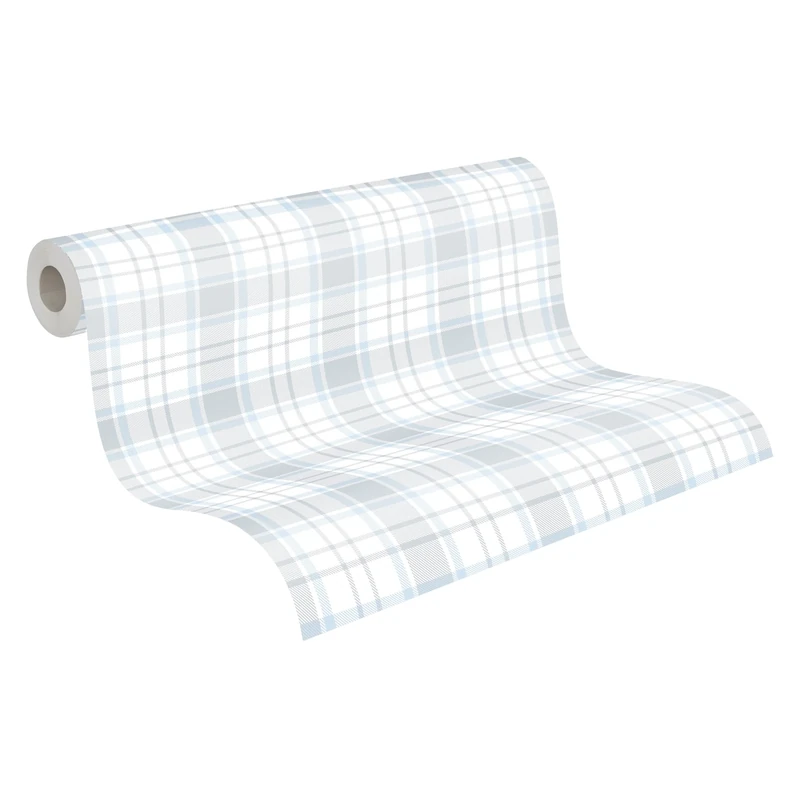 A.S. Création Childrens Wallpaper Little Love Non-Woven Wallpaper 10.05 m x 0.53 m Blue Grey White Made in Germany 381223 38122-3