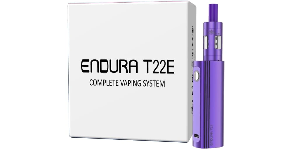 INNOKIN Endura T22E Vaping Kit, Powerful 2000mAh Mod with Prism T18E Tank, Long Lasting Long Battery Life, Precision Control, E Cigarette, E Cig, Starter Kit, No Nicotine (Violet)