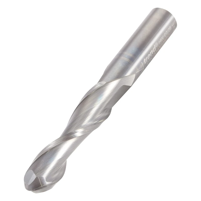 Trend CNC Bullnose Up-Cut Router Cutter, 10mm Shank, 10mm Cut Diameter & 42mm Cut Length, Solid Tungsten Carbide, CNC/314X10STC