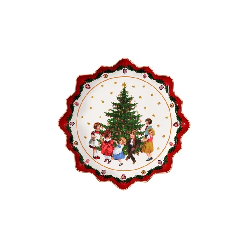 Villeroy & Boch 14-8332-2281 Toy's Fantasy Pastry Plate, Porcelain, Red