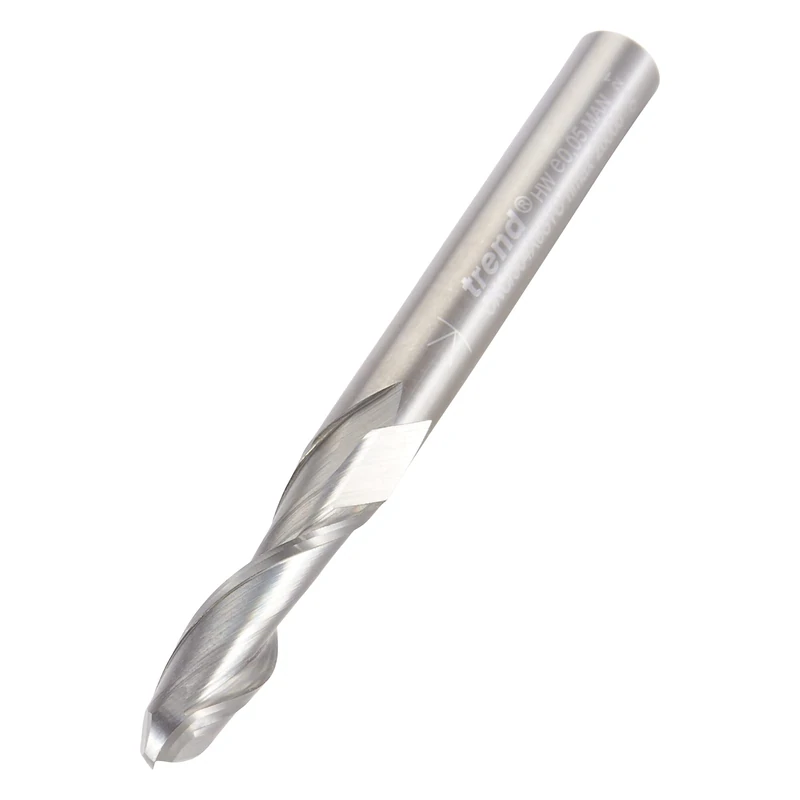 Trend CNC Bullnose Spiral Up-Cut Router Cutter, 6mm Shank, 6mm Cut Diameter & 25mm Cut Length, Solid Tungsten Carbide, CNC/304X6STC