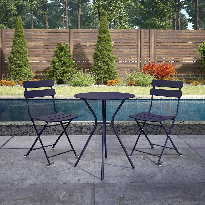 Dorel Home Bistro Set, Blue, One Size