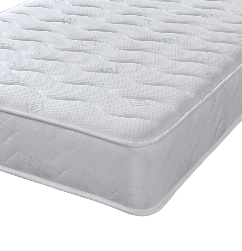 eXtreme comfort ltd Cooltouch Plus Wave Essentials Foam Free Pinna-Coil Bonnell Innerspring Maximum Value Mattress Plush Feel, White, 18cms Deep, 2ft6 Small Single