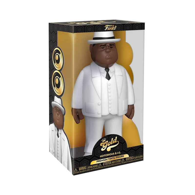 Funko Vinyl Gold 12": Biggie Smalls - Notorious BIG - White Suit - Collectable Vinyl Action Figure - Birthday Gift Idea - Official Merchandise - Ideal Toy for Music Fans - for Your Collection - Image 1