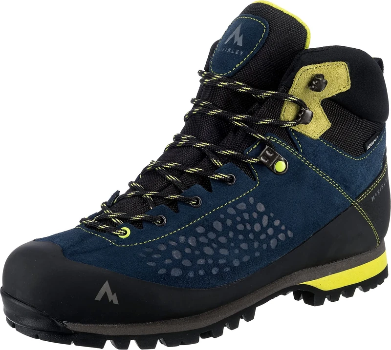 McKinley Men's Blackiston Mid AQX Walking Shoe, Bluedark/Greenlime, 7 UK