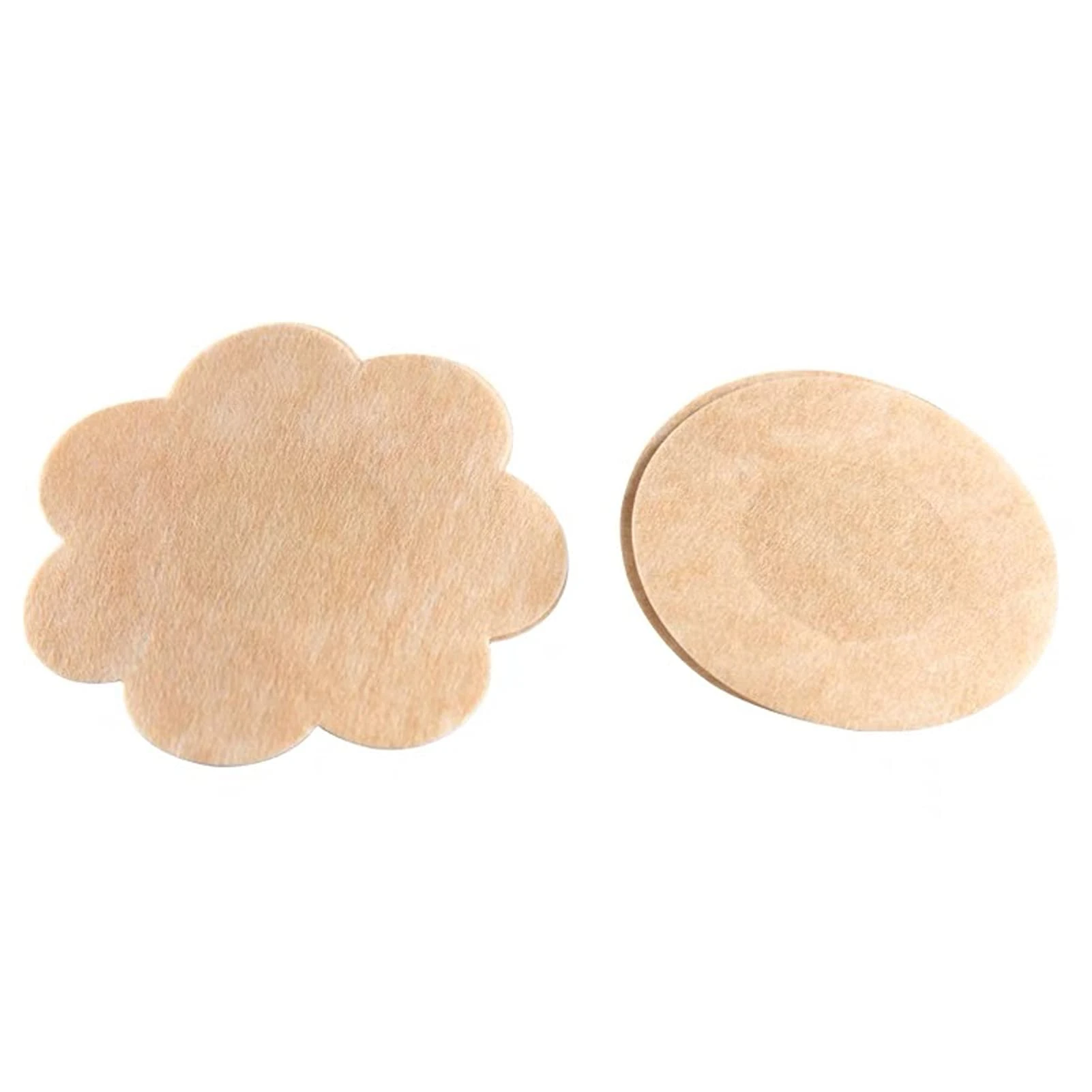 Meiyea 10 Pair Nipple Covers Breast Petals, Nipple Skin Flower Nipple Pasties for Women Nippleless Covers Beige