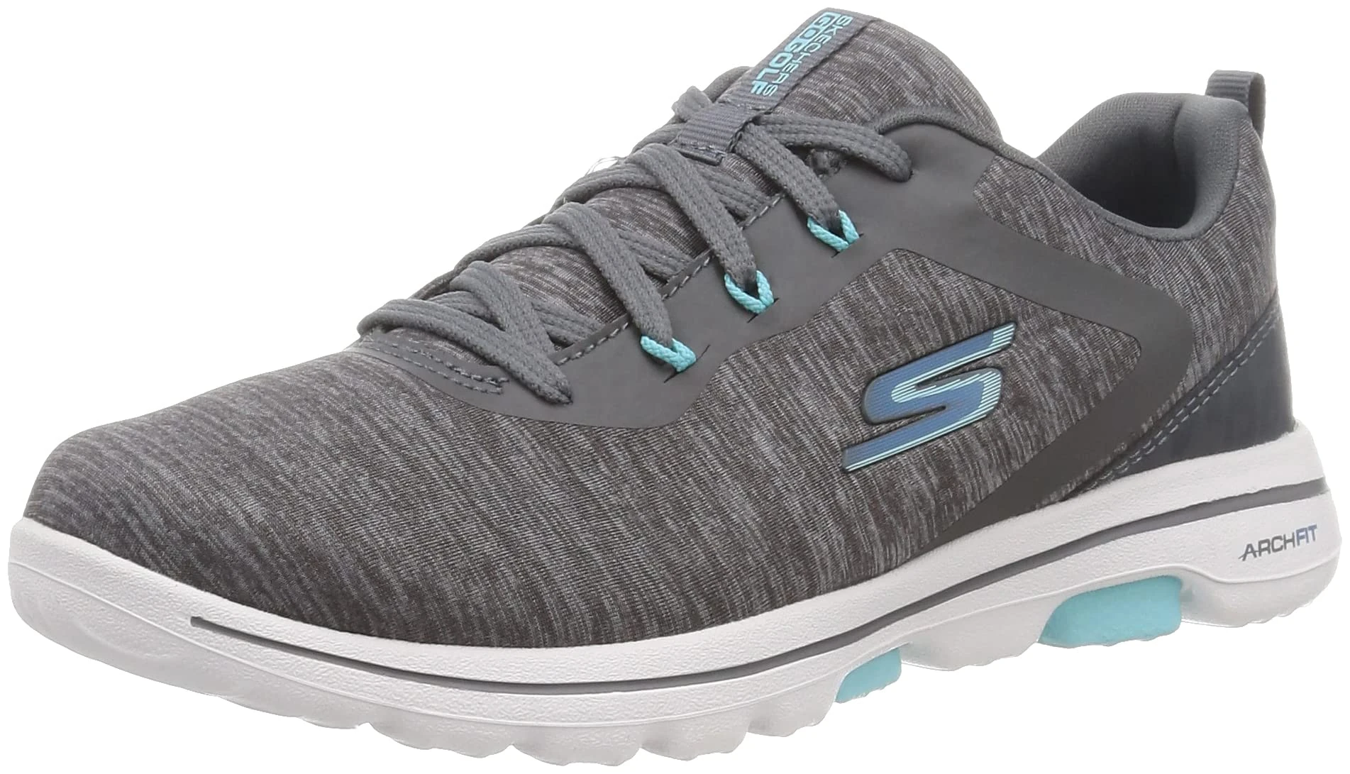 Skechers Womens Go Golf Walk 5 Golf Shoes - Grey/Blue - UK 4.5