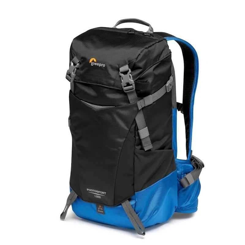 Lowepro PhotoSport BP 15L AW III, Hiking Camera Backpack with Side Access, Removable Camera Insert and Accessory Strap System, Blue and Black, for Mirrorless, Compatible with Sony α6000