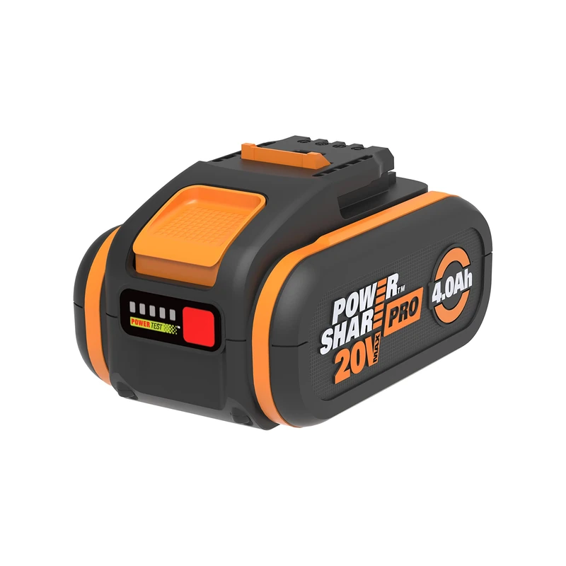 WORX WA3014 PowerShare PRO Battery 20 V - 4000 mAh Li-Ion, Rechargeable, Powerful Battery with Integrated Charge Indicator for All WORX Devices