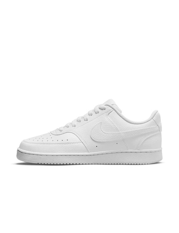 Nike Women's Court Vision Low Sneaker, White/White-White, 9