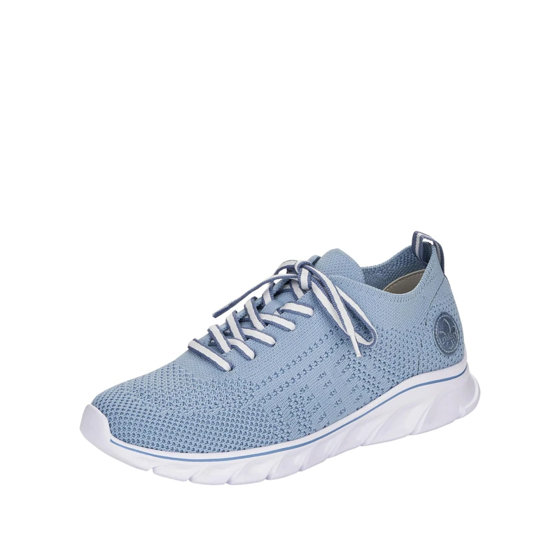Rieker Women Trainers 54020, Ladies Low-Tops,Removable Insole,Low Shoe,Street Shoes,Leisure,Sporty,Blue (Blau / 12),36 EU / 3.5 UK
