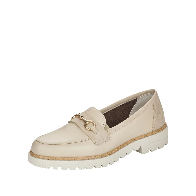 Rieker 54862, Loafer, weiß,