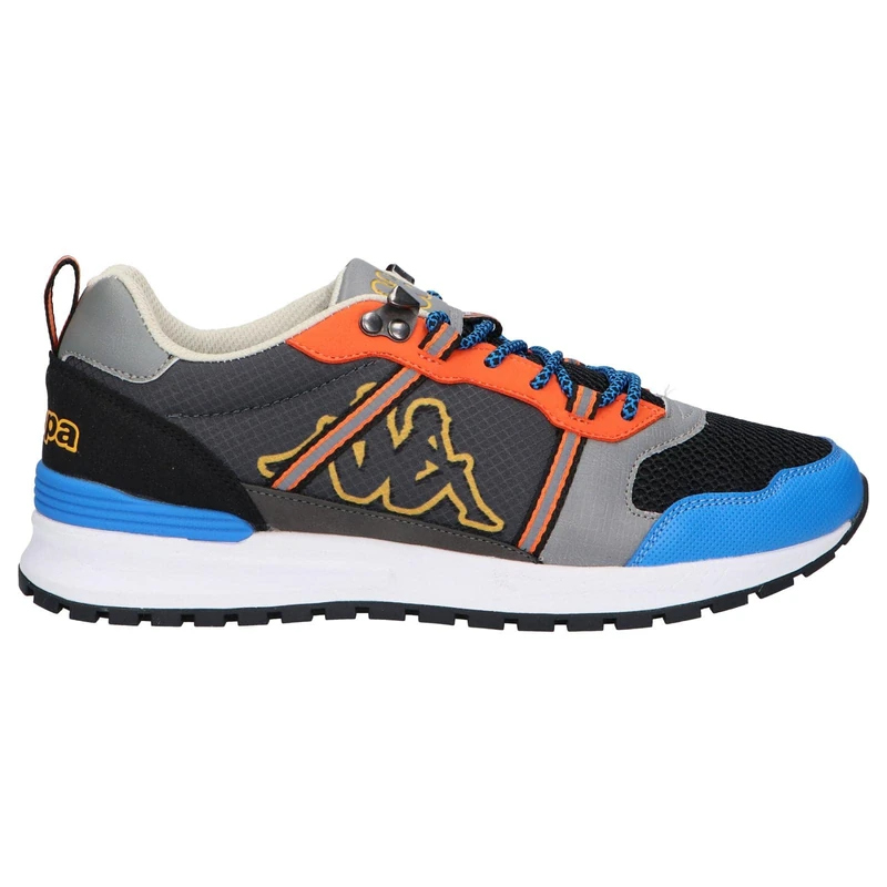 Kappa Men's Logo LINO Gymnastics Shoe, Grey DK Yellow, 6.5 UK