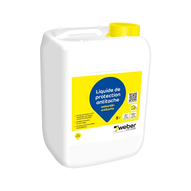 Protective liquid for joints, tiles and natural stones 5L, WEBERKLIN ANTITACHE, WEBER