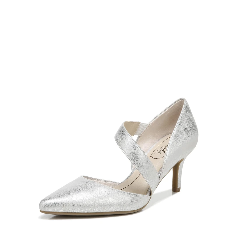 LifeStride Women's Suki Pump, Silver, 4.5 UK