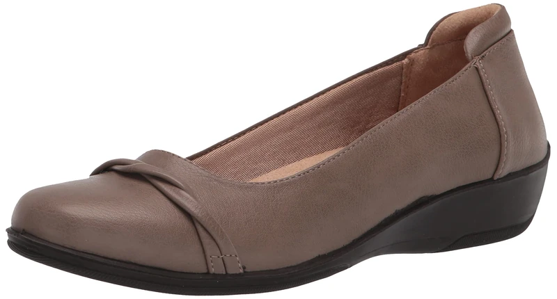 LifeStride Women's Impact Loafer, Taupe, 7.5 UK