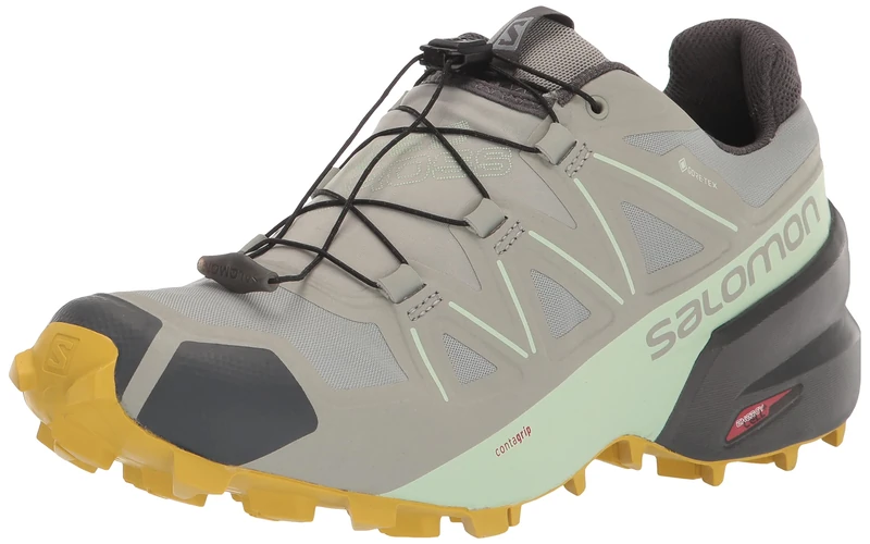 Salomon Women's Speedcross Gore-tex trail running shoes, Wrought Iron Spray Antique Moss, 5.5 UK