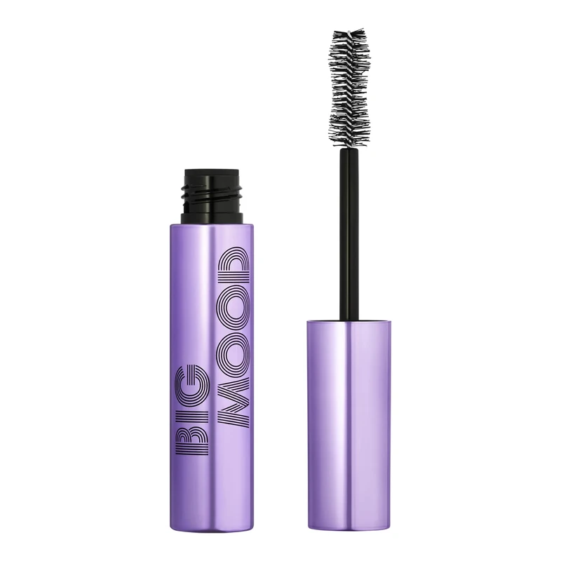 e.l.f. Cosmetics Big Mood Mega Volume & Lifting Mascara, Bold Volume & Instant Lift, Creates Long-Lasting Voluminous Lashes, Black, 1.1 Oz (10mL)