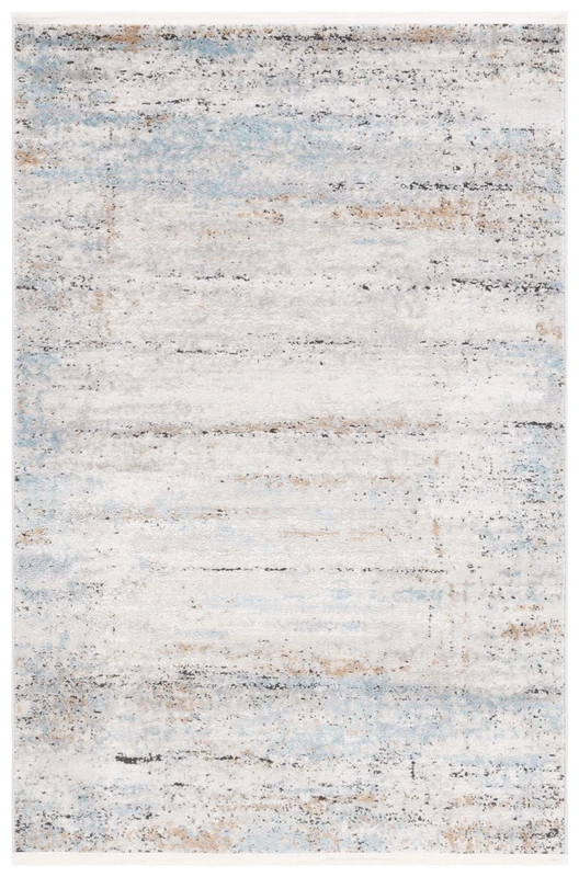 Safavieh Contemporary Indoor Woven Rectangle Area Rug, Shivan Collection, SHV724, in Ivory/Gold, 160 X 229 cm for Living Room, Bedroom or Any Indoor Space