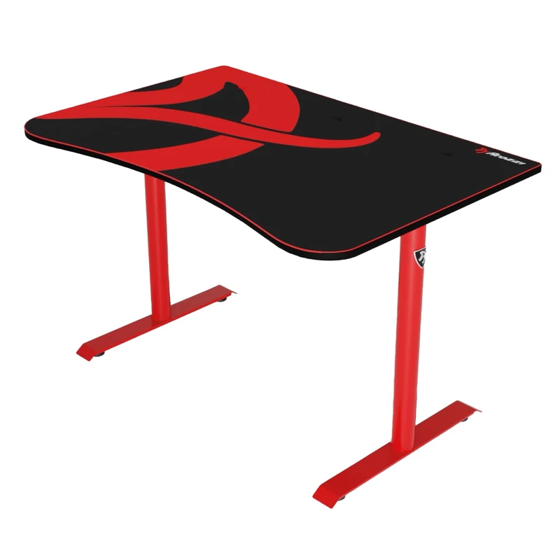 Arozzi Arena Fratello Curved Gaming Desk - Red - Image 1