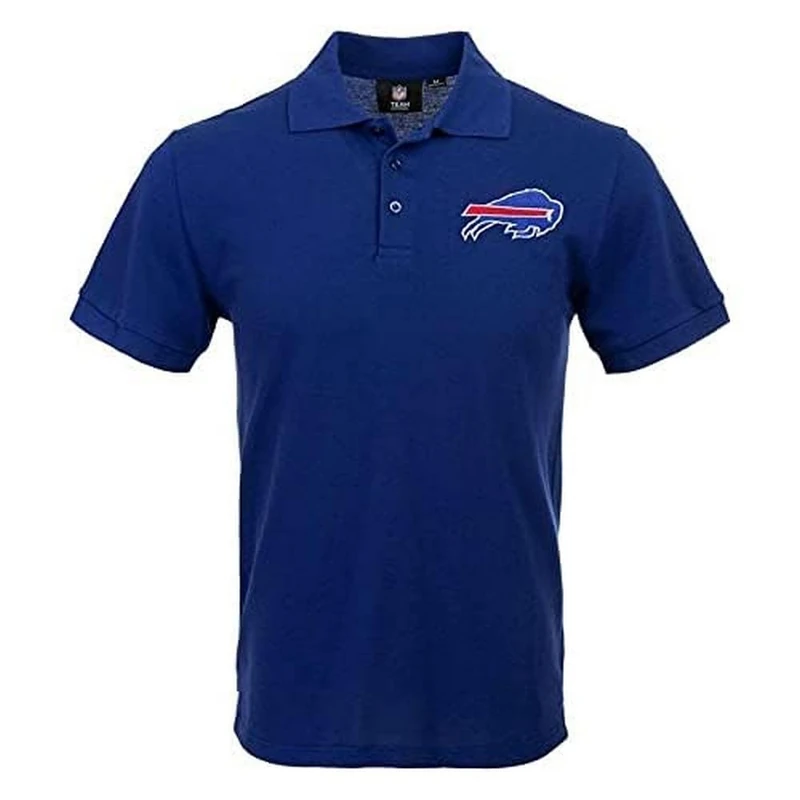 FOCO Men's NFL Team Logo Polo Short Sleeve Shirt