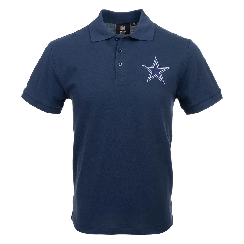 FOCO NFL Team Logo Polo Short Sleeve Shirt