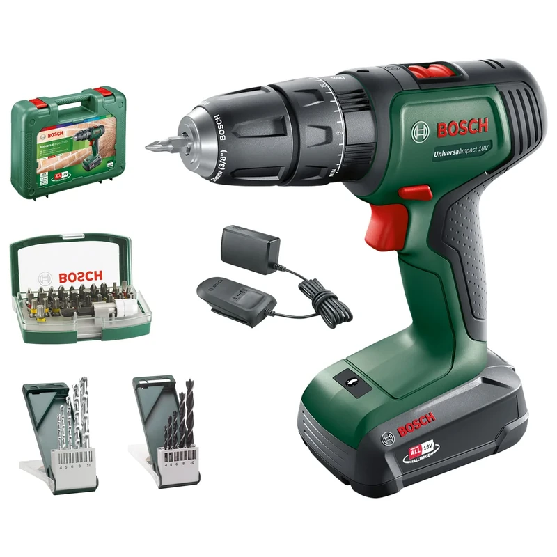 Bosch Home and Garden UniversalImpact 18V Cordless Impact Drill (1 Battery, 18 V System, in Carry Case) - Amazon Edition