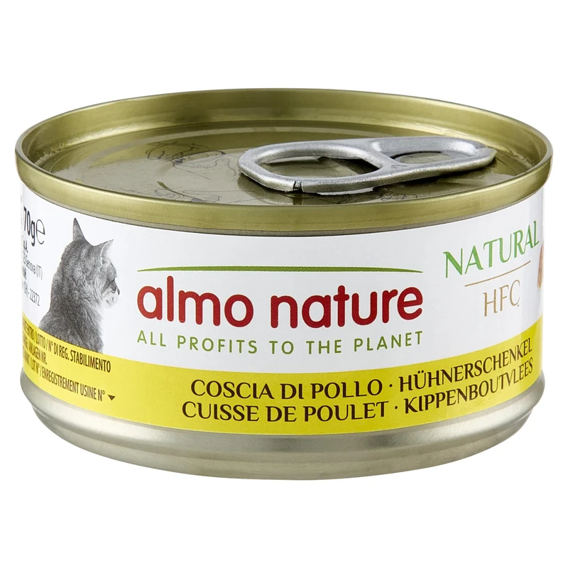 Almo Nature HFC Natural - Wet Cat Food for Cats - Atlantic Tuna - 150g (Pack of 24)