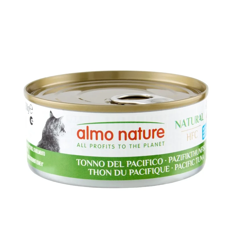 Almo Nature HFC Natural - Wet Cat Food for Cats - Pacific Tuna - 150g (Pack of 24)