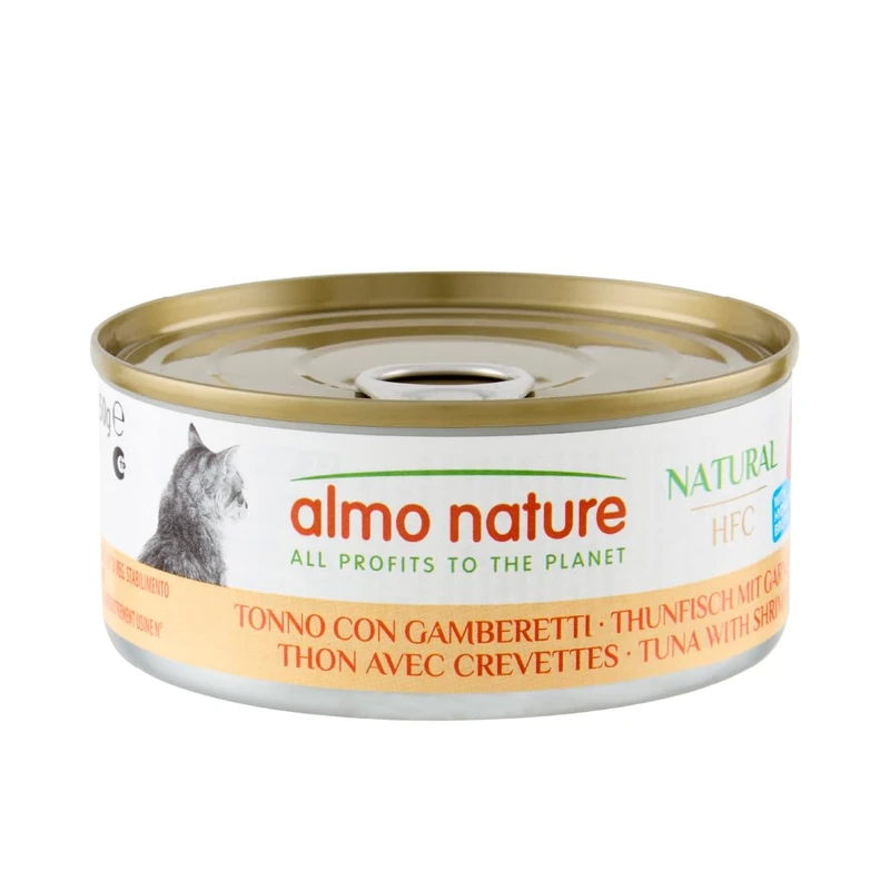 Almo Nature HFC Natural - Wet Cat Food for Cats - Tuna and Chicken - 150g (Pack of 24)