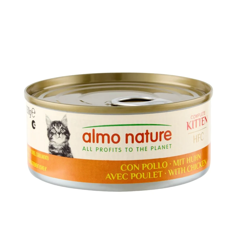 Almo Nature HFC Kitten Complete - Wet Cat Food - Chicken - 150g (Pack of 24)