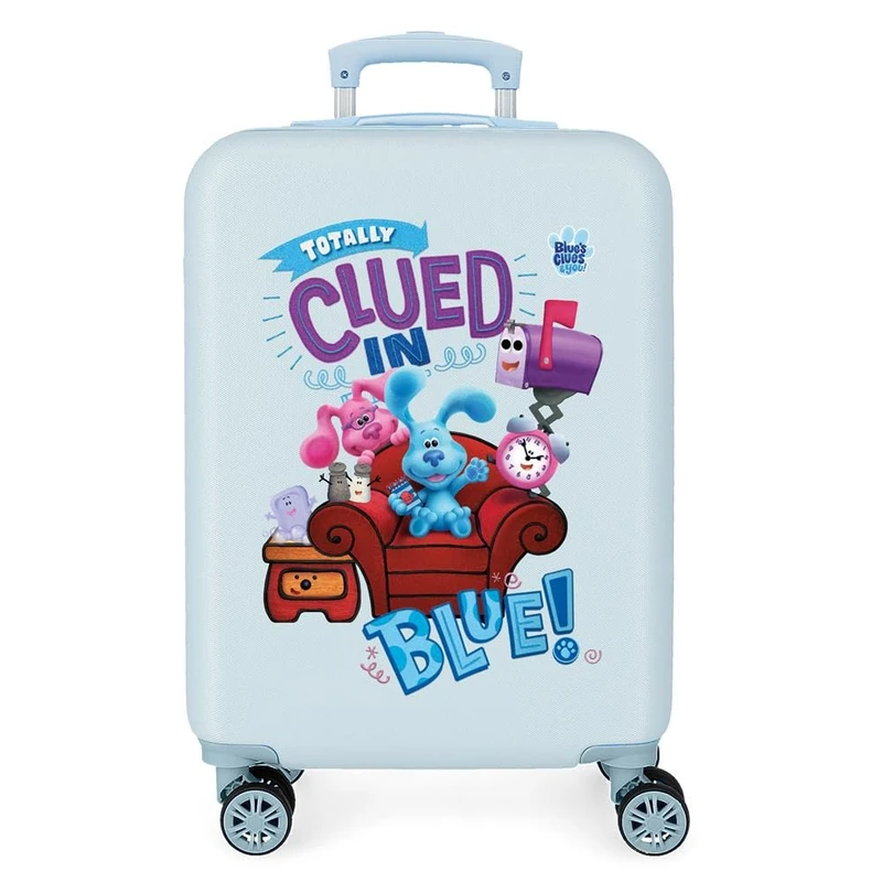 Blue's Clues and you Cabin bag, Blue, 38 x 55 x 20 cm, rigid, ABS combination closure on side, 34 2 kg, 4 double wheels, hand luggage.