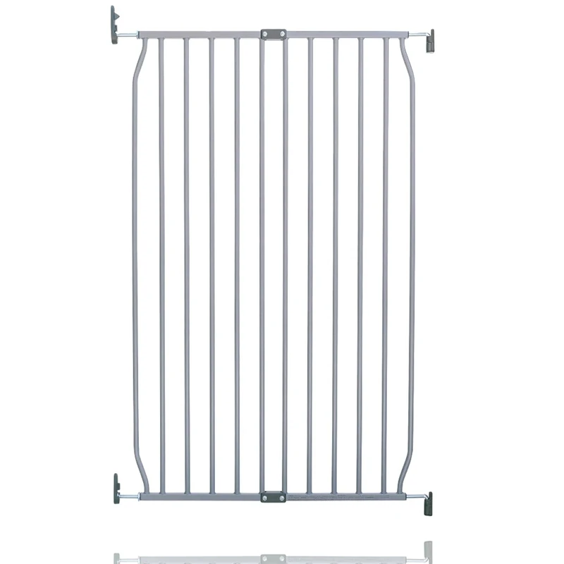 Safetots Extra Tall Eco Screw Fit Baby Gate, Grey, 70cm - 80cm, 100cm Tall, Easy Install Stair Gate