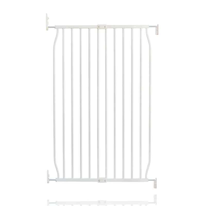 Safetots Extra Tall Eco Screw Fit Baby Gate, White, 70cm - 80cm, Extra Tall Gate 100cm in Height, Stair Gate for Baby, Screw Fitted Safety Gate, Easy Installation