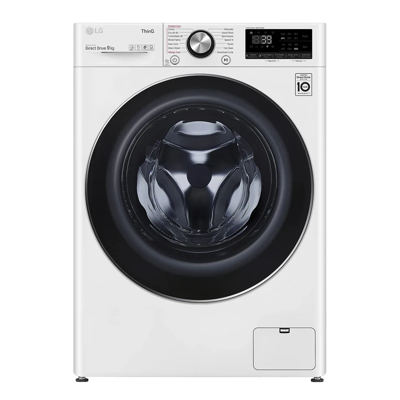 LG V10 F6V1009WTSE TurboWash 360 9kg Freestanding Washing Machine