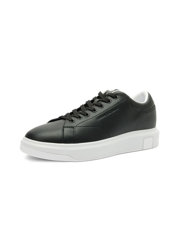 Armani Exchange Men's Actionleather Lace-up Trainers - Black
