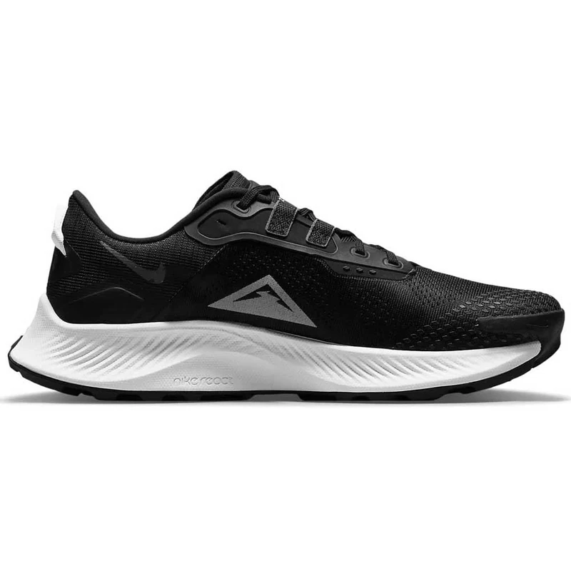 NIKE Men's Pegasus Trail 3 Running Shoe, Black/Pure Platinum-dk Smoke Grey, 12 UK