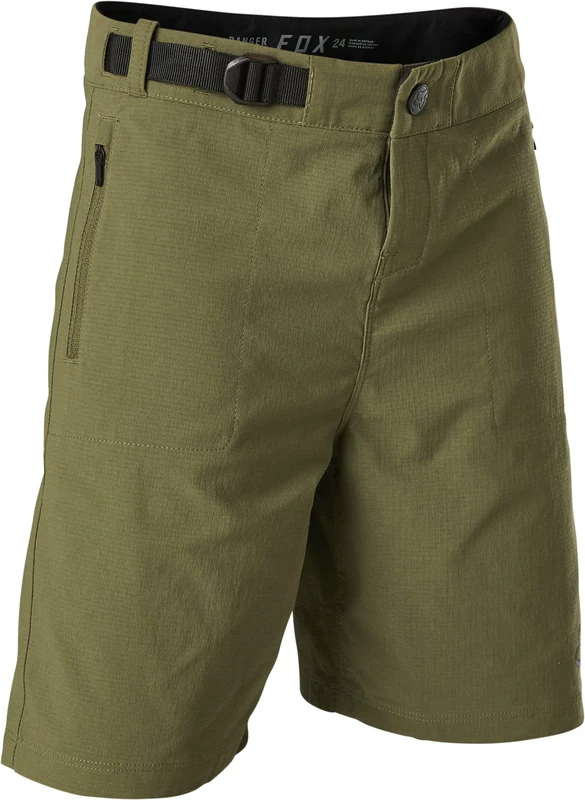 Fox Racing YTH Ranger Short W/Liner Olive Green