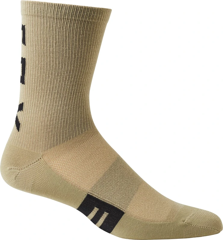 Fox Racing Men's 6" Flexair Merino Sock, Bark, XL