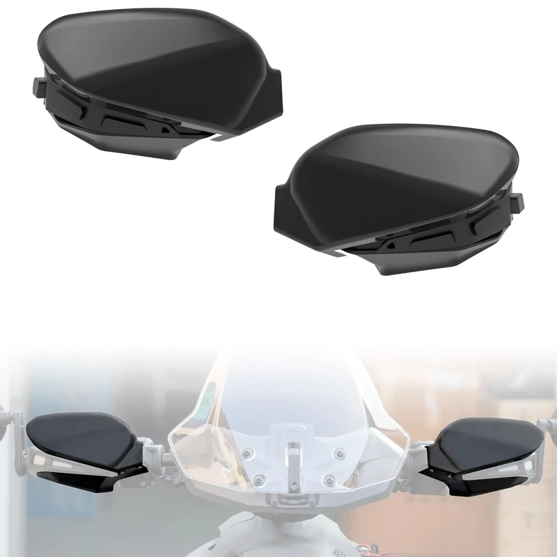 SAUTVS Black Handguards Protector Wind Deflector for Can Am Ryker, Plastic Hand Guards Air Deflector Kit for Can-Am Ryker 600 900 Sport Rally Edition All Models Accessories (2PCS, Replace #219400894)