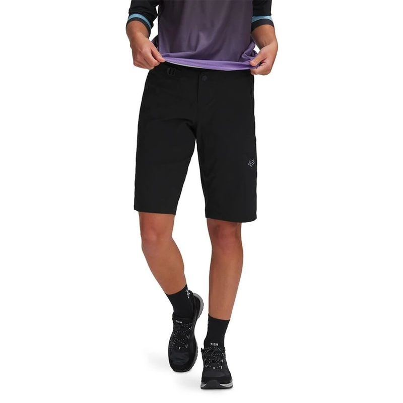 Fox Racing - Womens Ranger Short W/Liner,Black,S - Image 1