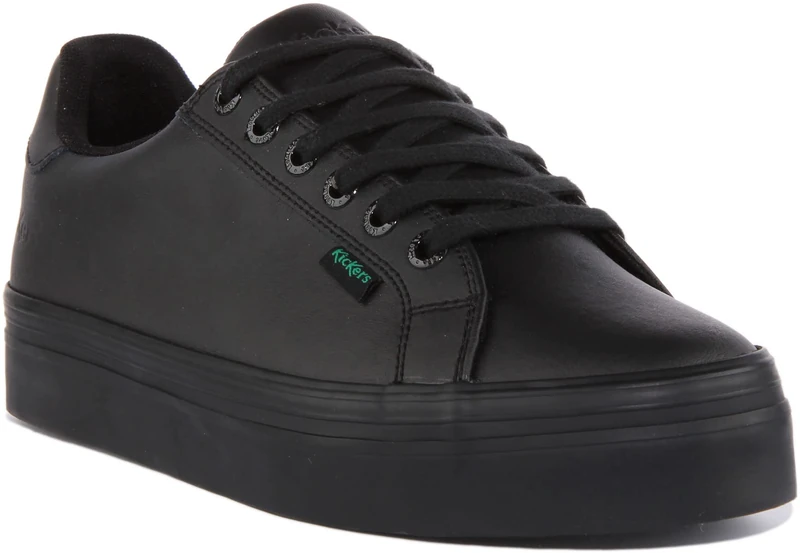 Kickers Tovni Stack Multi Active Shoe, Black, 4 UK Child