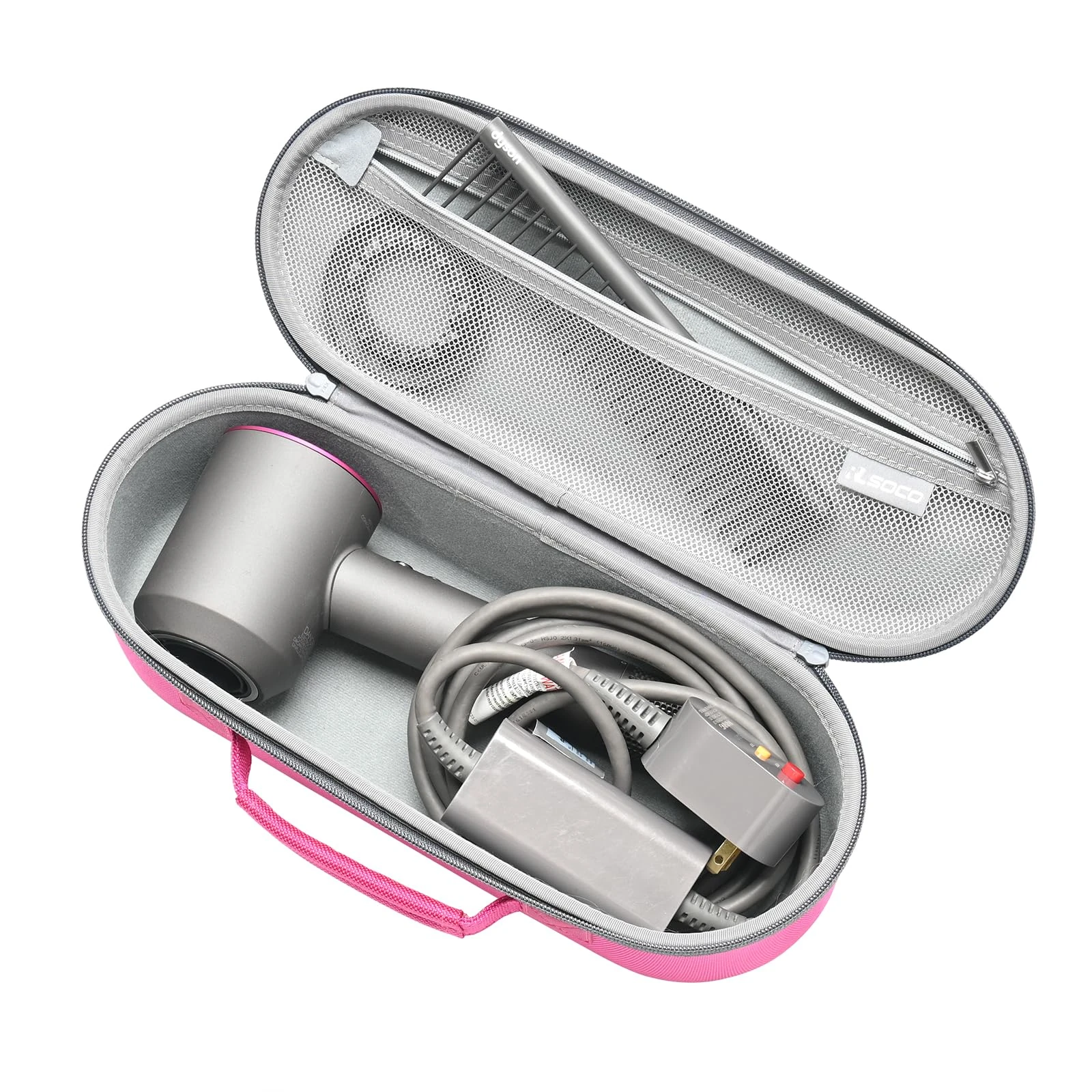 RLSOCO Travel Case for Dyson Supersonic Hair Dryer (Case Only) (Pink)