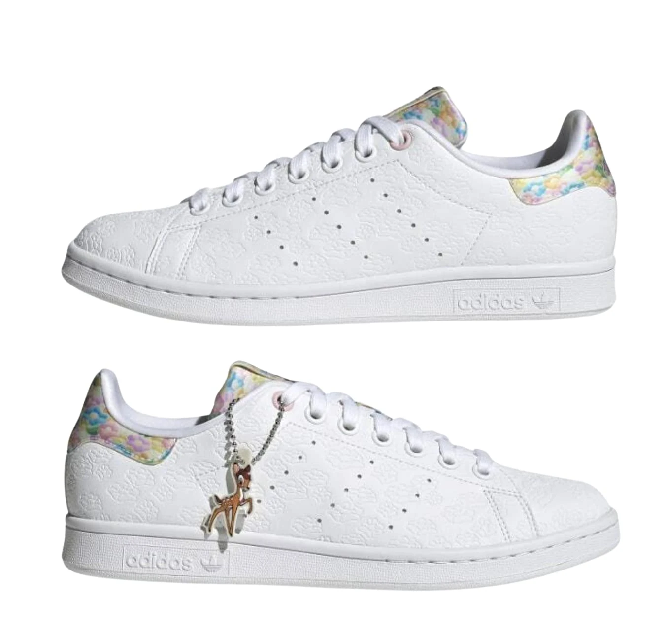 adidas Originals Women's Stan Smith Sneaker, White/Clear Pink/Gold Metallic, 9 UK