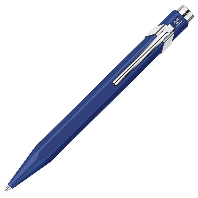 Caran d'Ache 849 Popline 0846.659 Ballpoint Pen with Case Blue Lacquered Line Width M Blue Length 12.5 cm