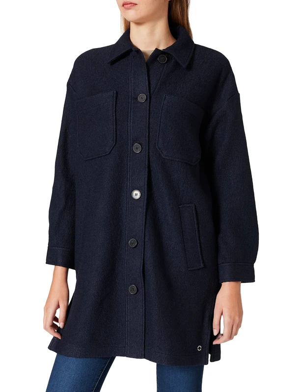 s.Oliver Women's 120.12.109.16.151.2101873 Wool Blend Coat, 5959, 36