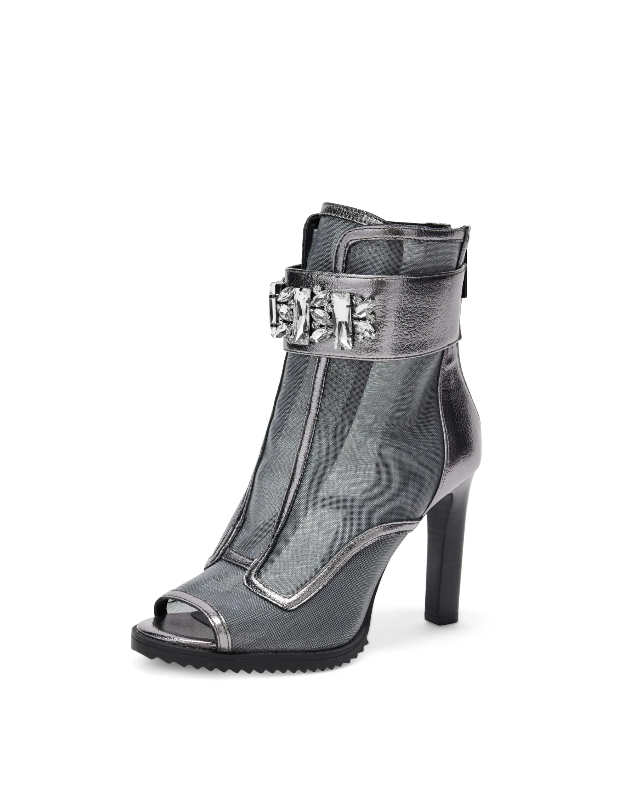KARL LAGERFELD Paris Women's Blayze Fashion Boot, Silver, 5.5 UK